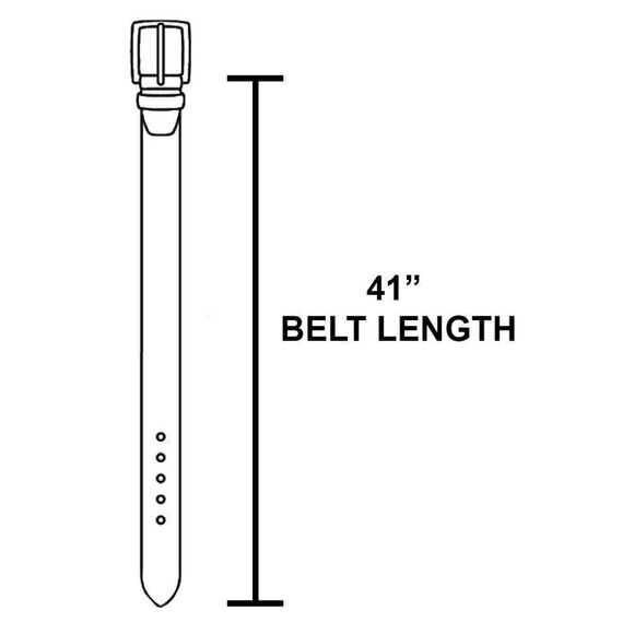 Vibrant Floral Embroidered Belt - White Faux Leather Silver Buckle (1-1/2") - Picture 3 of 3